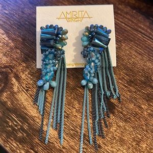 Amrita Singh Sparkly Blue Earrings